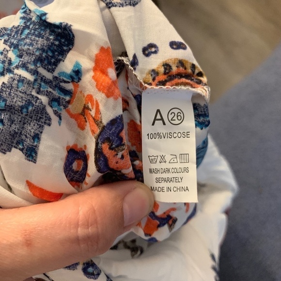 Boho Geometric Print Romper with Tassels - Picture 7 of 7